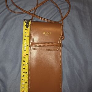Celine Brown Leather Crossbody Bag
